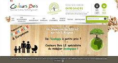 Desktop Screenshot of couleursbois.fr
