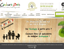 Tablet Screenshot of couleursbois.fr